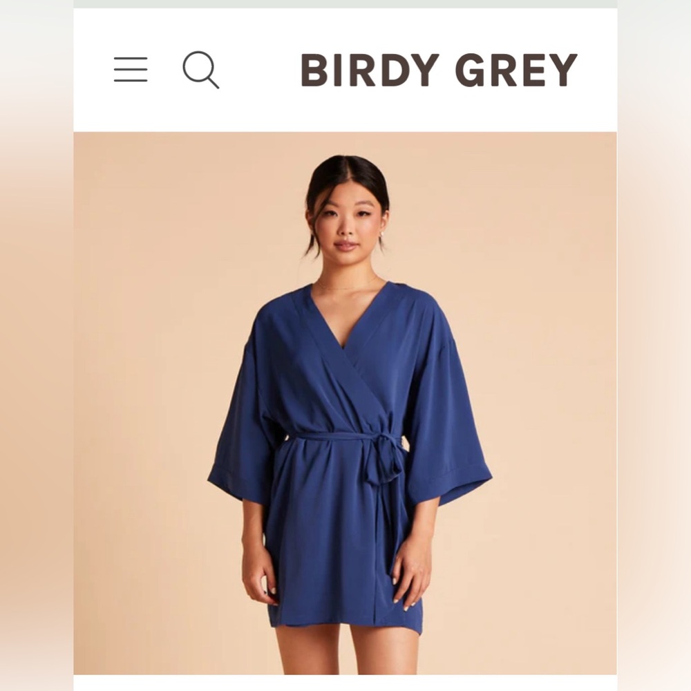 Birdy Grey Karen Robe in Slate Blue
Size XS/S